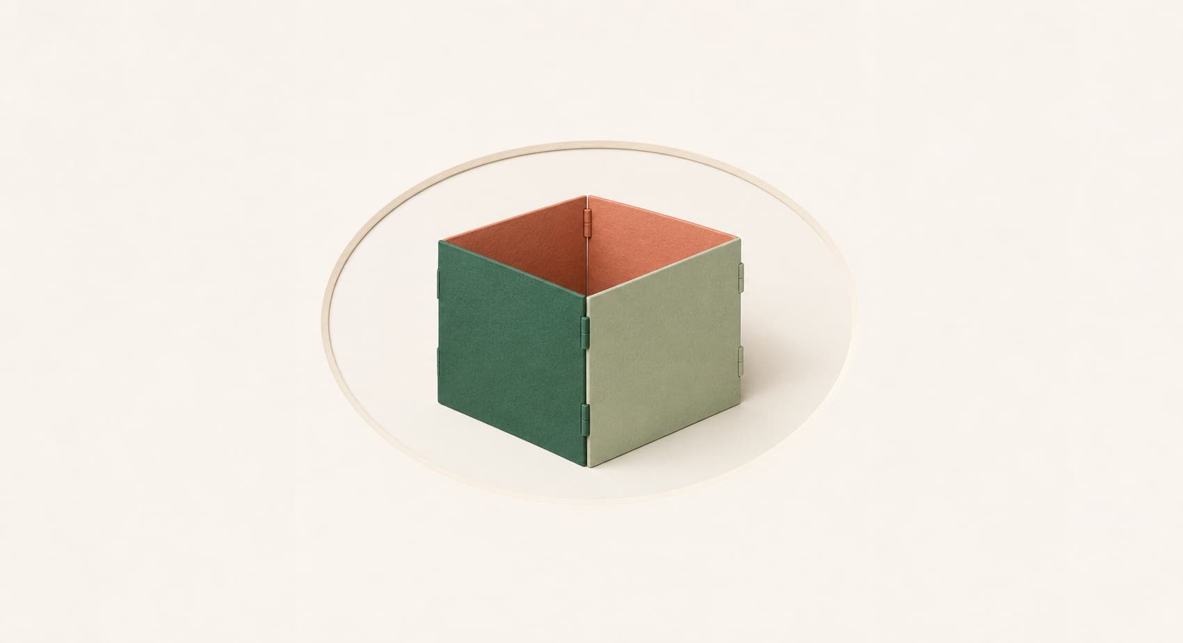 A modular product model inside a visual configuration frame